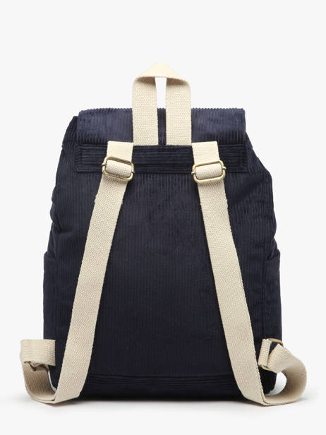 Cross Body Tas Hindbag Blauw velours V ander zicht 4